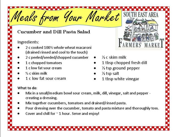 Cucumber Dill Pasta Salad