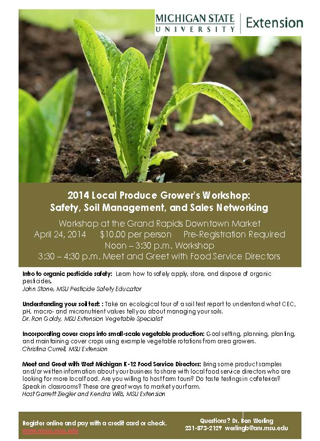 April 24 Local Grower Workshop