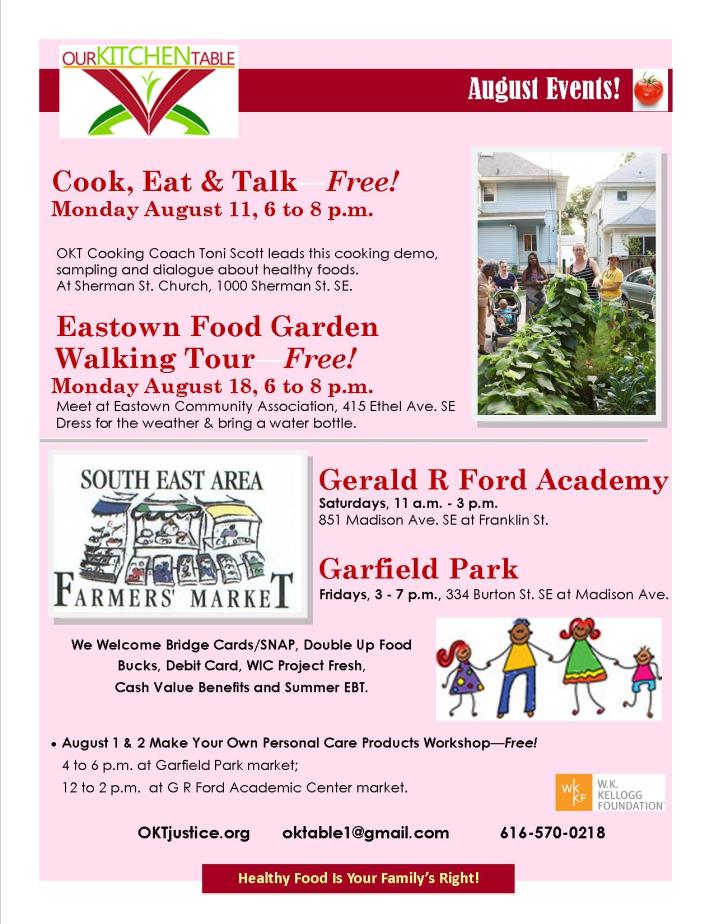 August 2014 flyer