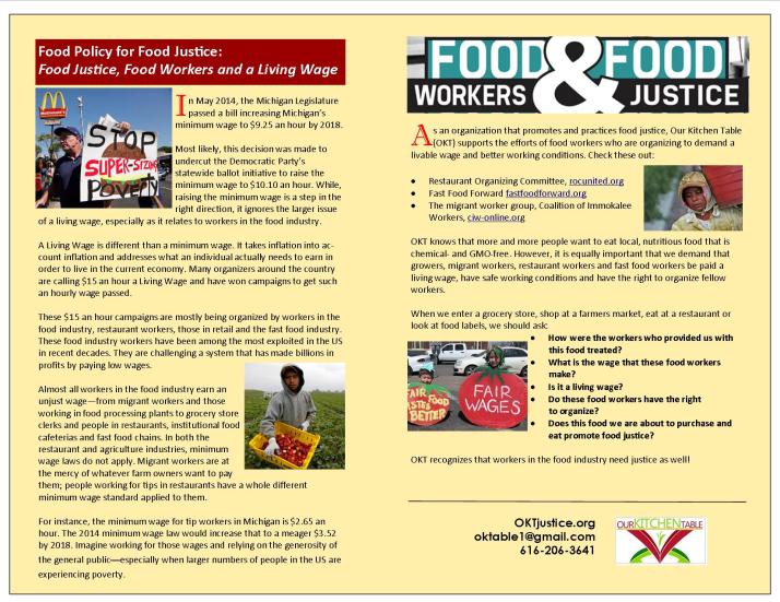 Food Justice, Food Workers and a Living Wage 4