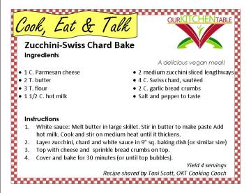 Zucchin Swiss Chard bake