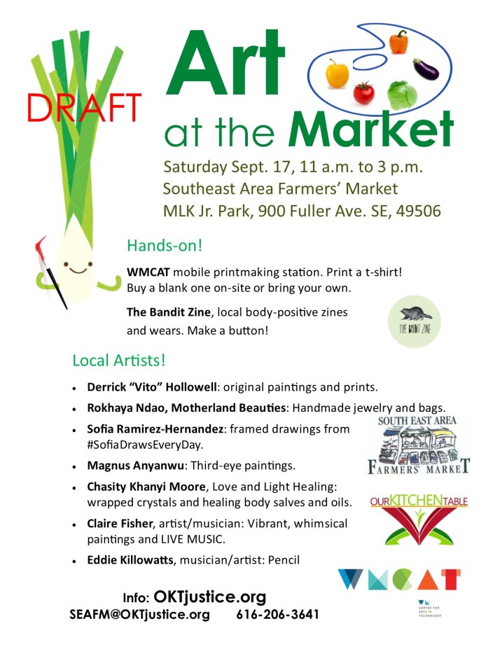 Art at the Market 8x11 flyer